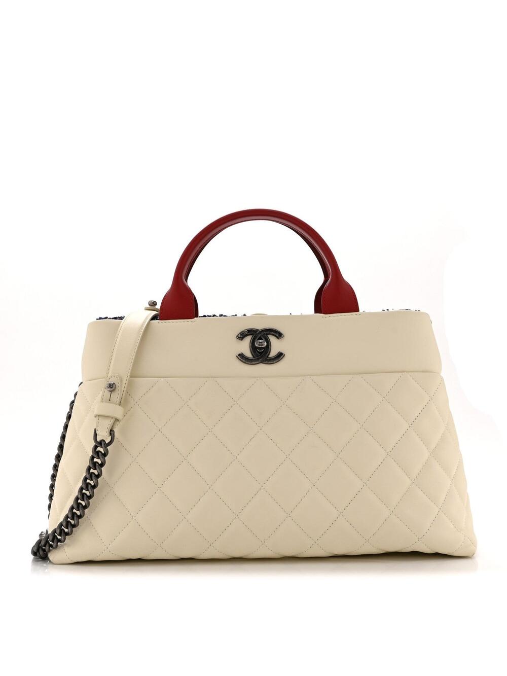 Chanel Calfskin Tweed Quilted Large #281486C23B